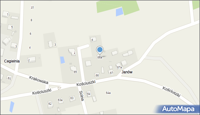 Solec-Zdrój, Kościuszki Tadeusza, gen., 66a, mapa Solec-Zdrój