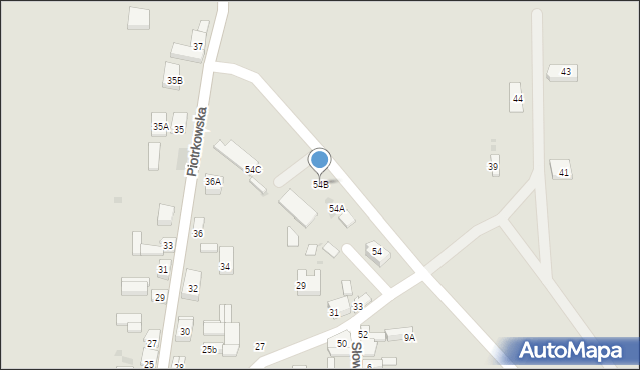 Sompolno, Kolejowa, 54B, mapa Sompolno