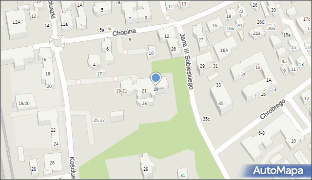 Sopot, Kościuszki Tadeusza, gen., 19, mapa Sopotu