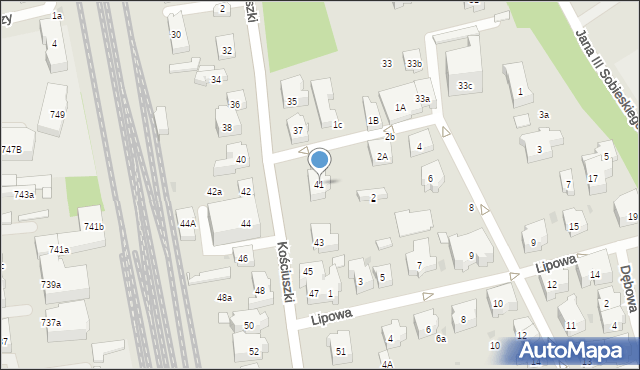 Sopot, Kościuszki Tadeusza, gen., 41, mapa Sopotu