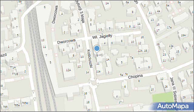 Sopot, Kościuszki Tadeusza, gen., 9, mapa Sopotu