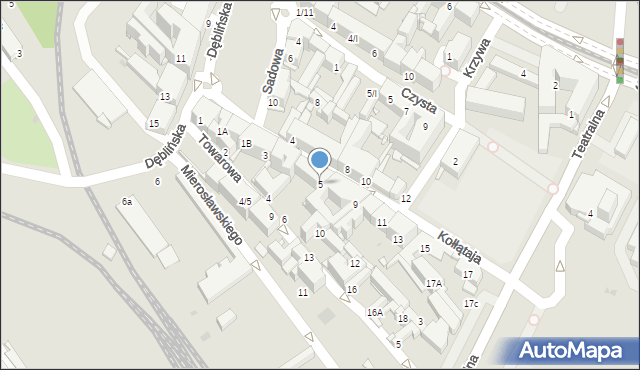 Sosnowiec, Kołłątaja Hugo, 5, mapa Sosnowca