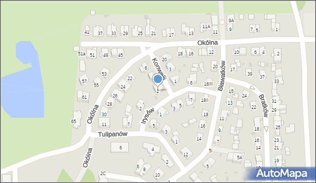 Sosnowiec, Konwalii, 2, mapa Sosnowca