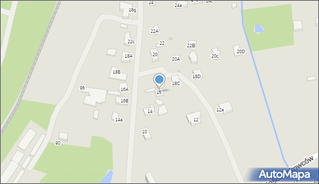 Sosnowiec, Kościuszkowców, 16, mapa Sosnowca