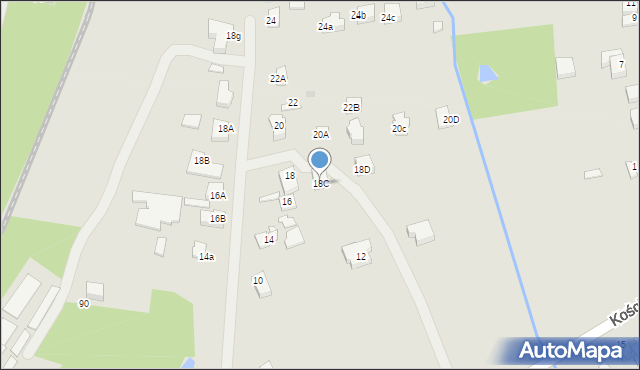 Sosnowiec, Kościuszkowców, 18C, mapa Sosnowca