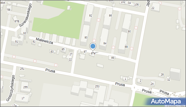 Sosnowiec, Konopnickiej Marii, 87a, mapa Sosnowca