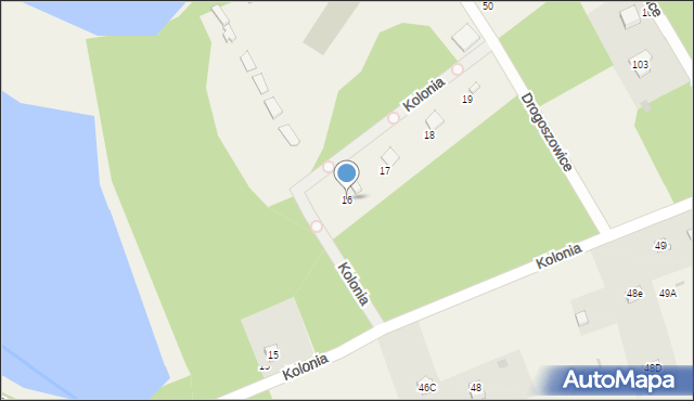 Sosnówka, Kolonia, 16, mapa Sosnówka