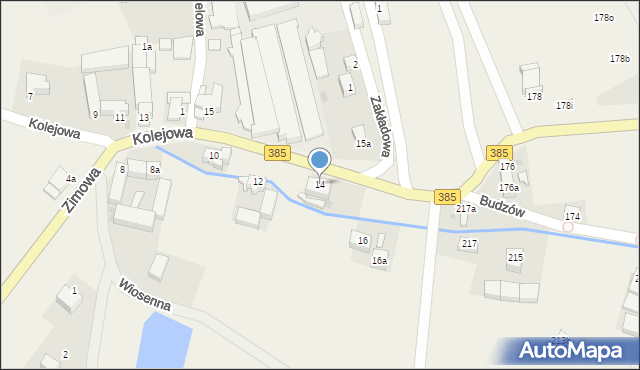 Srebrna Góra, Kolejowa, 14, mapa Srebrna Góra