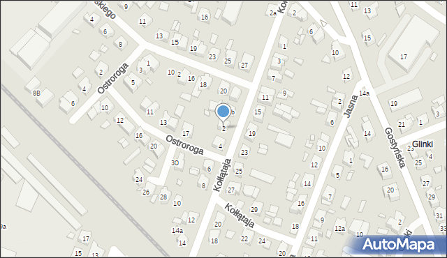 Śrem, Kołłątaja Hugo, 2, mapa Śrem