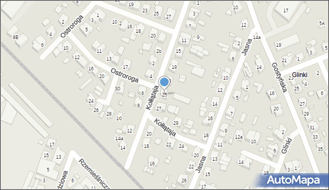 Śrem, Kołłątaja Hugo, 25, mapa Śrem