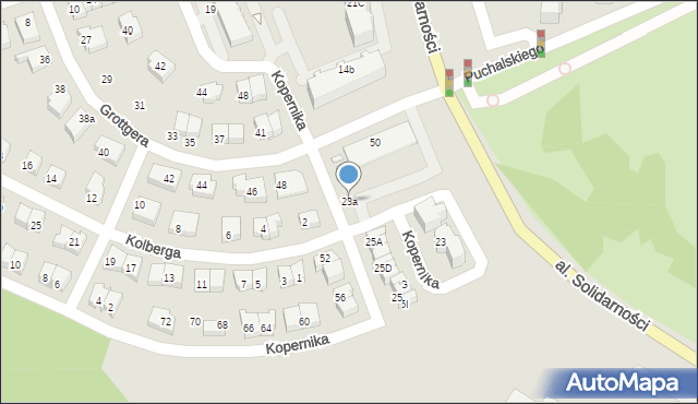Śrem, Kopernika Mikołaja, 23a, mapa Śrem