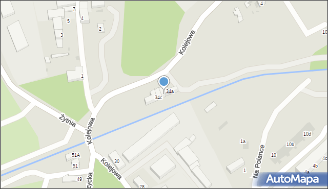 Środa Śląska, Kolejowa, 34b, mapa Środa Śląska