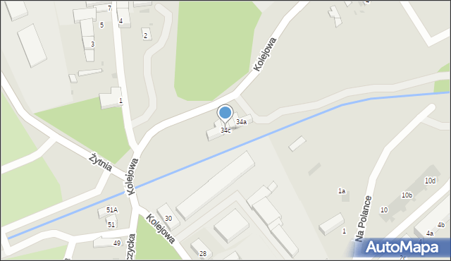 Środa Śląska, Kolejowa, 34c, mapa Środa Śląska