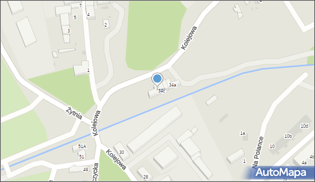 Środa Śląska, Kolejowa, 34d, mapa Środa Śląska