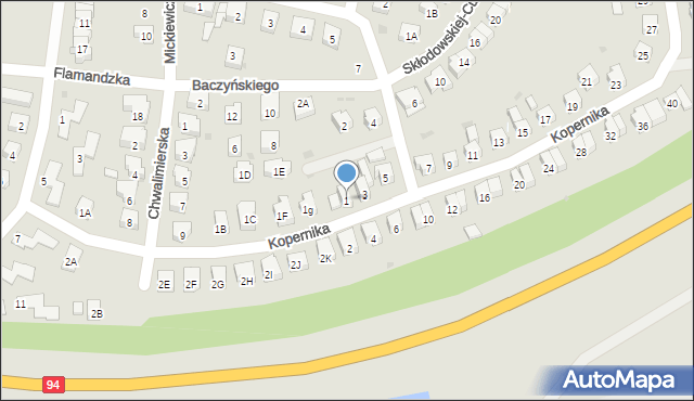 Środa Śląska, Kopernika Mikołaja, 1, mapa Środa Śląska