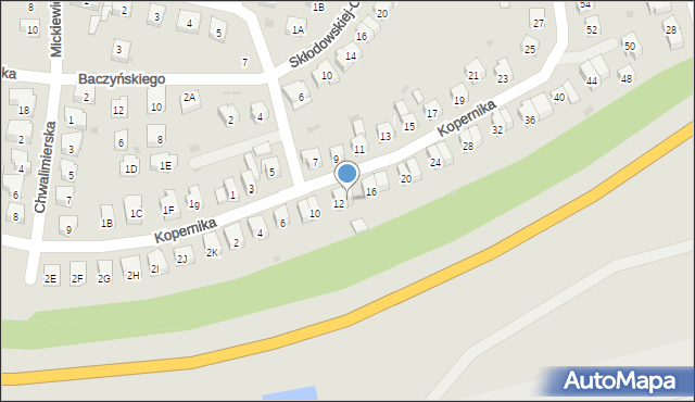 Środa Śląska, Kopernika Mikołaja, 14, mapa Środa Śląska