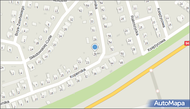 Środa Śląska, Kopernika Mikołaja, 25, mapa Środa Śląska