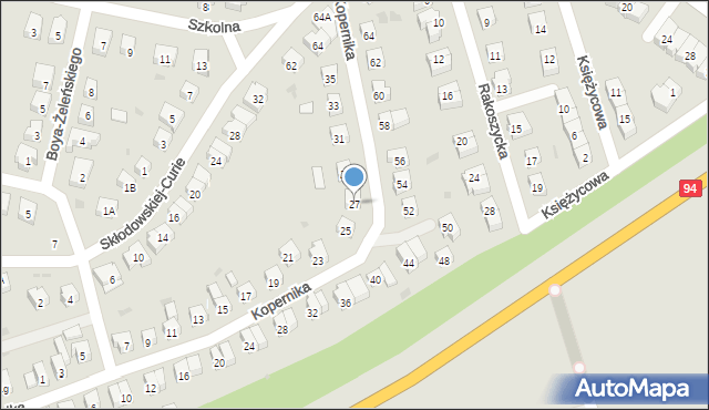 Środa Śląska, Kopernika Mikołaja, 27, mapa Środa Śląska