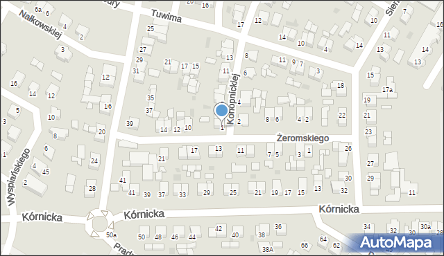 Środa Wielkopolska, Konopnickiej Marii, 1, mapa Środa Wielkopolska
