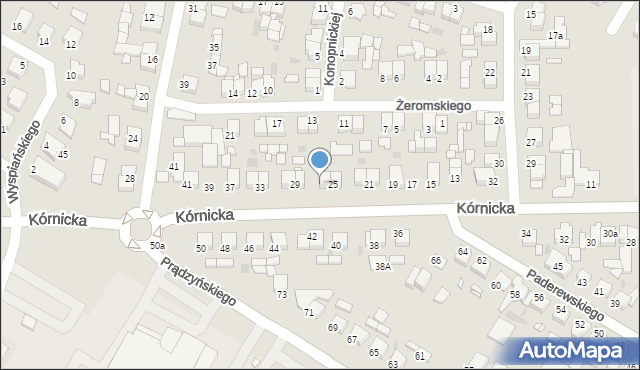 Środa Wielkopolska, Kórnicka, 27, mapa Środa Wielkopolska