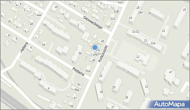 Środa Wielkopolska, Kościuszki Tadeusza, gen., 47b, mapa Środa Wielkopolska