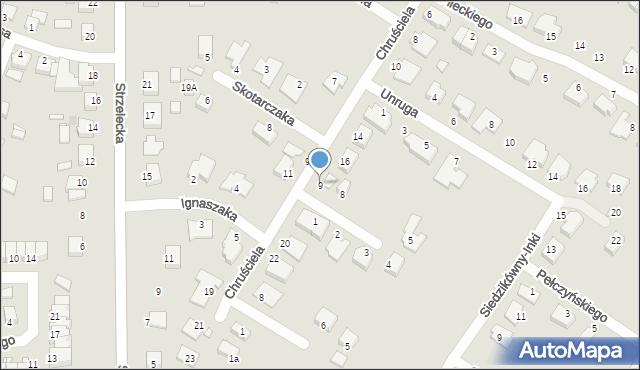 Środa Wielkopolska, Kossakowskiego Tadeusza, gen., 9, mapa Środa Wielkopolska