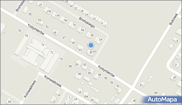 Środa Wielkopolska, Kosynierów, 41, mapa Środa Wielkopolska