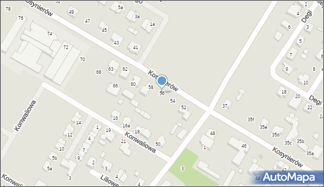 Środa Wielkopolska, Kosynierów, 56, mapa Środa Wielkopolska