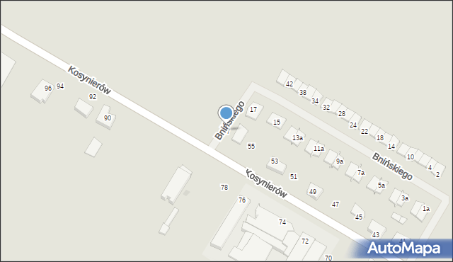 Środa Wielkopolska, Kosynierów, 57, mapa Środa Wielkopolska