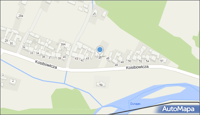 Sromowce Wyżne, Kosibowicza J., ks., 45, mapa Sromowce Wyżne