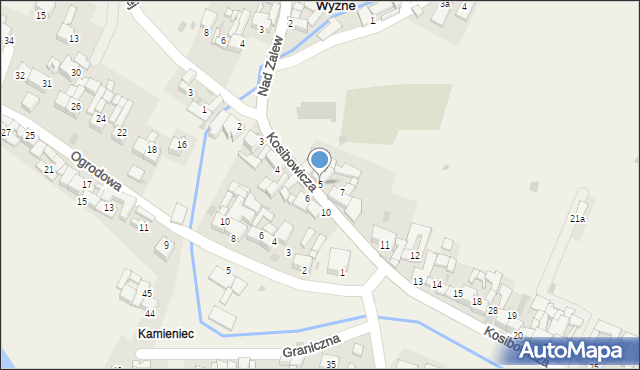 Sromowce Wyżne, Kosibowicza J., ks., 5, mapa Sromowce Wyżne