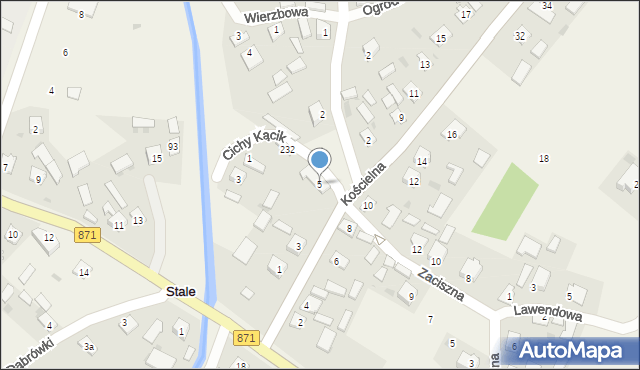 Stale, Kościelna, 5, mapa Stale