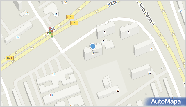 Stalowa Wola, Komisji Edukacji Narodowej, 9, mapa Stalowa Wola