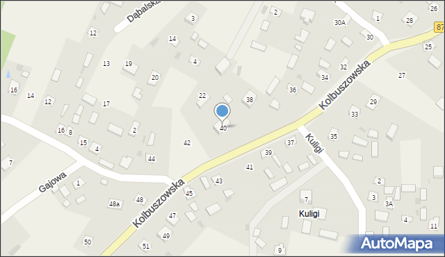 Stany, Kolbuszowska, 40, mapa Stany