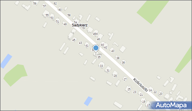 Stąporków, Kościuszki Tadeusza, gen., 37, mapa Stąporków