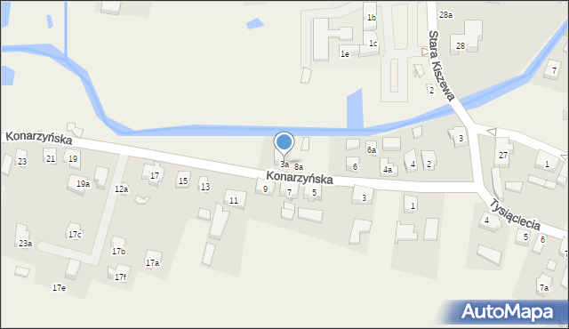 Stara Kiszewa, Konarzyńska, 3a, mapa Stara Kiszewa