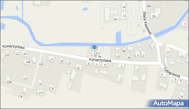 Stara Kiszewa, Konarzyńska, 8, mapa Stara Kiszewa