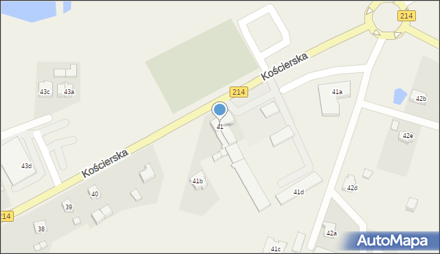 Stara Kiszewa, Kościerska, 41, mapa Stara Kiszewa