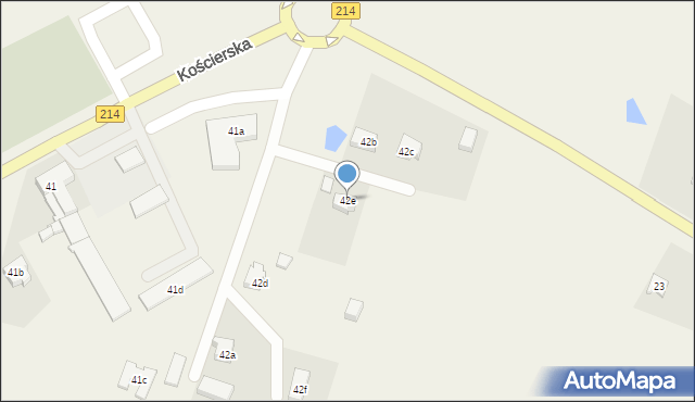 Stara Kiszewa, Kościerska, 42e, mapa Stara Kiszewa
