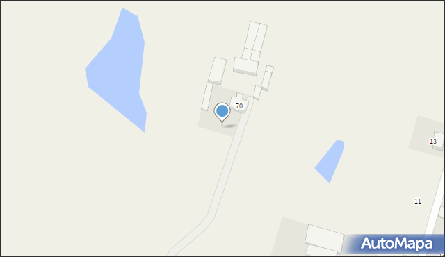 Stara Kiszewa, Kościerska, 70c, mapa Stara Kiszewa