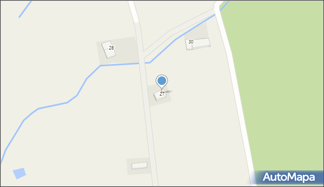 Stara Łomnica, Kolonia Szychów, 27, mapa Stara Łomnica