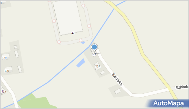 Stara Łomnica, Kolonia Szychów, 43, mapa Stara Łomnica