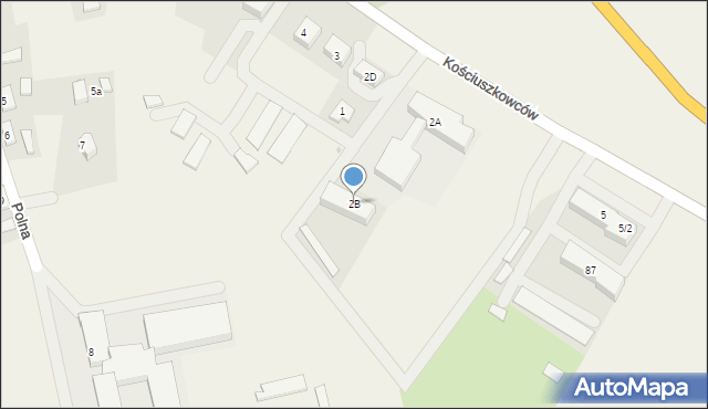 Stara Łubianka, Kościuszkowców, 2B, mapa Stara Łubianka