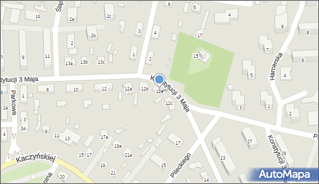 Starachowice, Konstytucji 3 Maja, 12e, mapa Starachowic