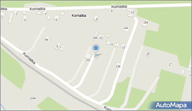 Starachowice, Kornatka, 10b, mapa Starachowic