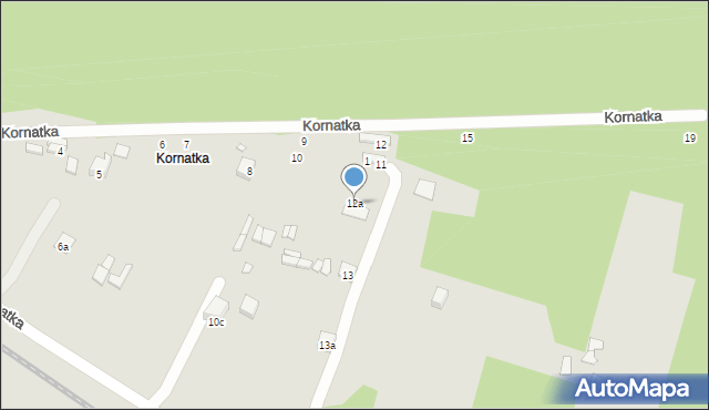 Starachowice, Kornatka, 12a, mapa Starachowic