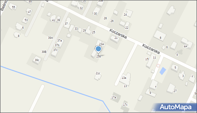 Stare Babice, Koczarska, 23b, mapa Stare Babice