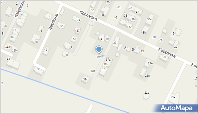 Stare Babice, Koczarska, 39A, mapa Stare Babice