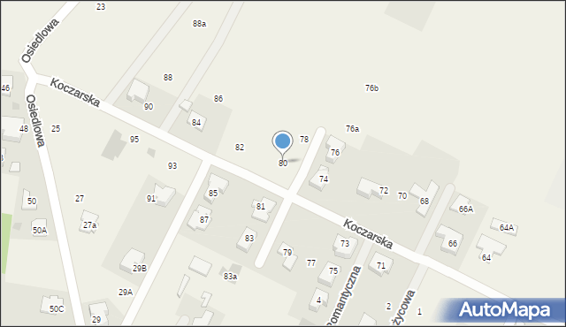 Stare Babice, Koczarska, 80, mapa Stare Babice