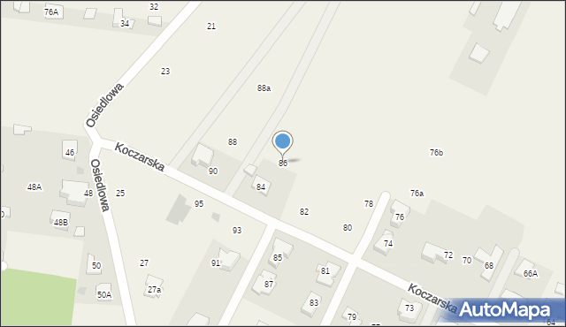 Stare Babice, Koczarska, 86, mapa Stare Babice